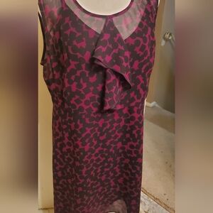 Cabi style 3876 Going our dress sz Med, 2-piece dress black and plum